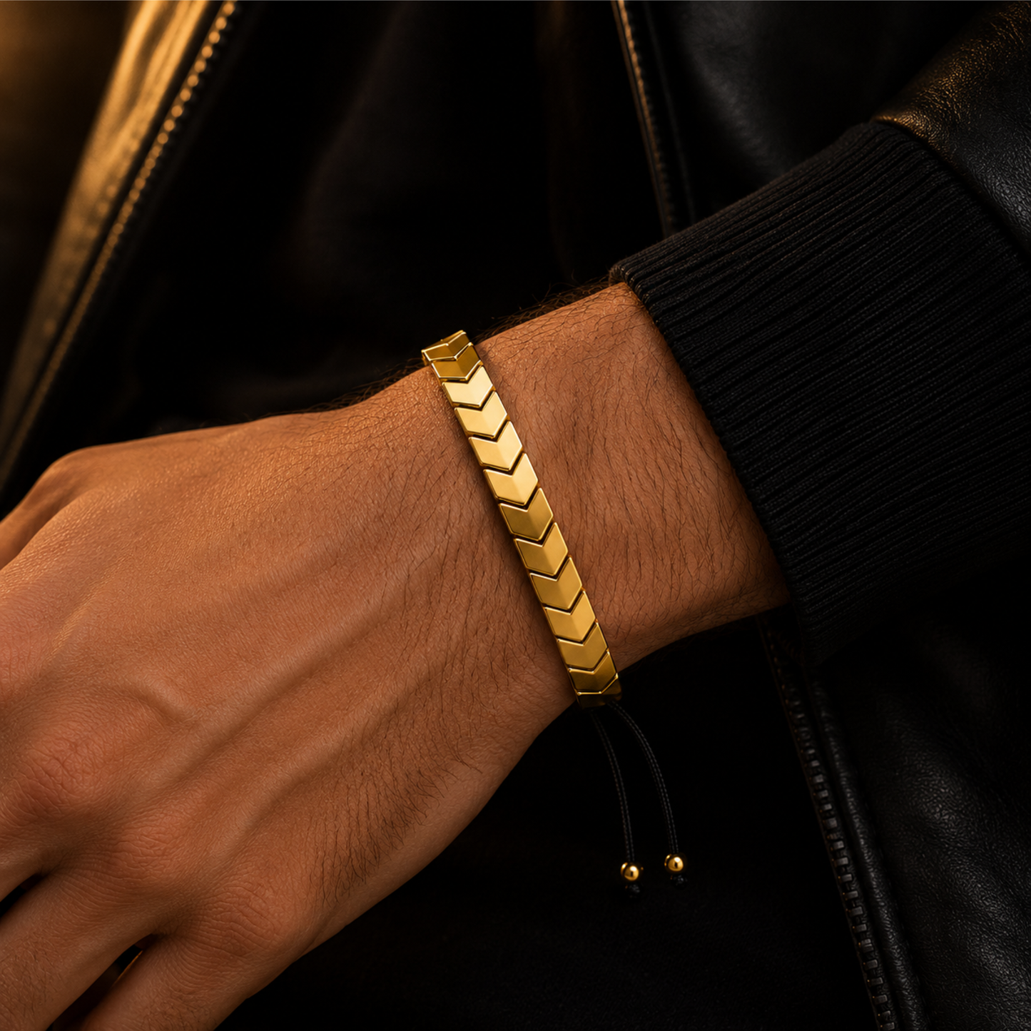 Gold Chevron Bracelet