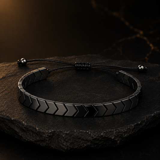 Black Chevron Bracelet