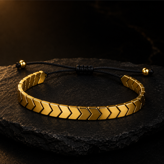 Gold Chevron Bracelet