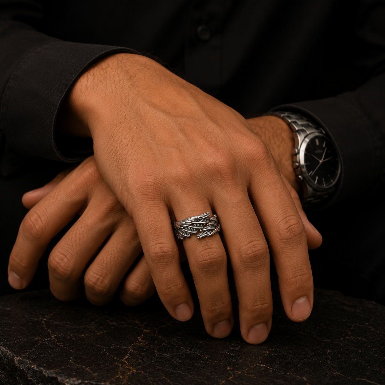 Feather Edge Ring