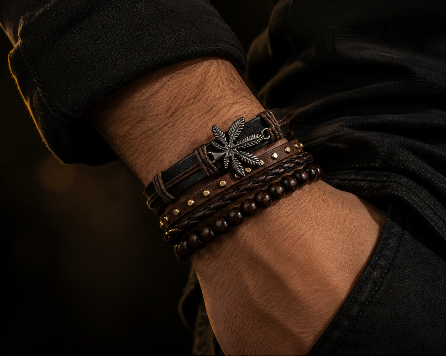 Leaf Bracelet Set